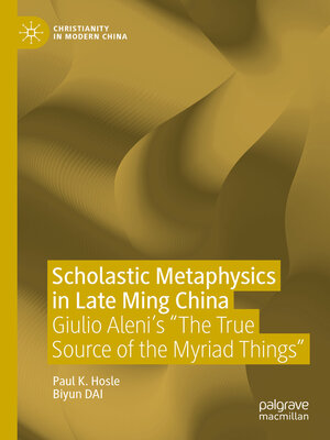cover image of Scholastic Metaphysics in Late Ming China